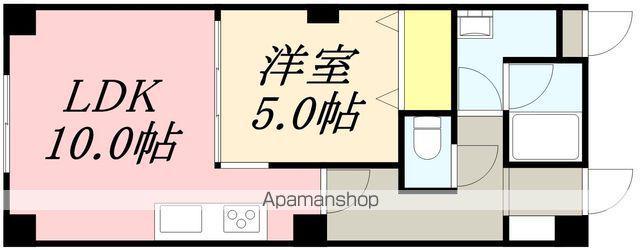 アールズコート桔梗(1LDK/3階)の間取り写真