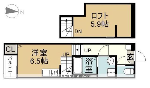 FLOURISH CLUB(1K/1階)の間取り写真