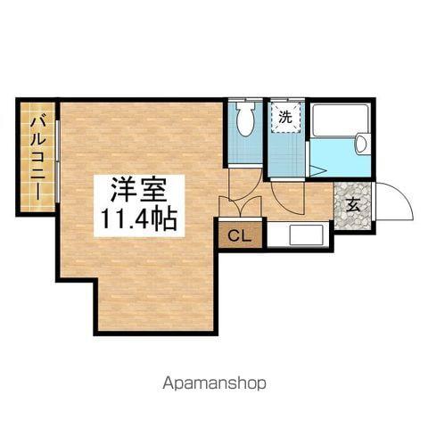 メゾンラフォーレ(ワンルーム/1階)の間取り写真