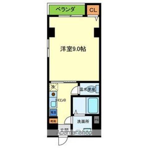 アベニュー橘(1K/2階)の間取り写真