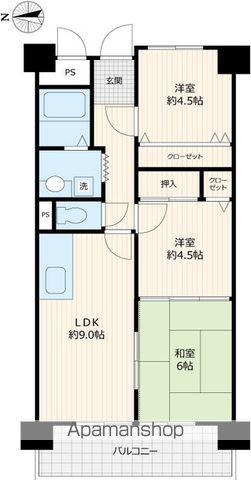 リーセントレジデンス(3LDK/6階)の間取り写真