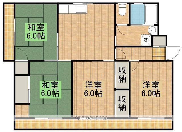 第1高橋マンション(4DK/3階)の間取り写真