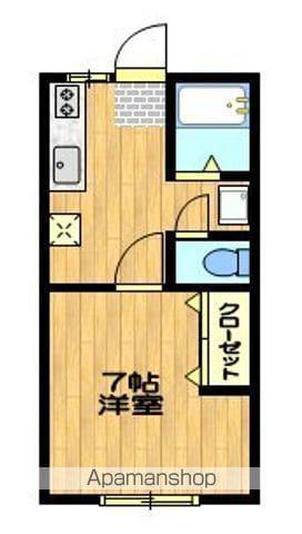 パールハイツ(1K/2階)の間取り写真