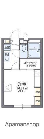 レオパレスチェリーブロッサム(1K/1階)の間取り写真