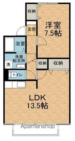 サン・フォレスト小林B(1LDK/2階)の間取り写真