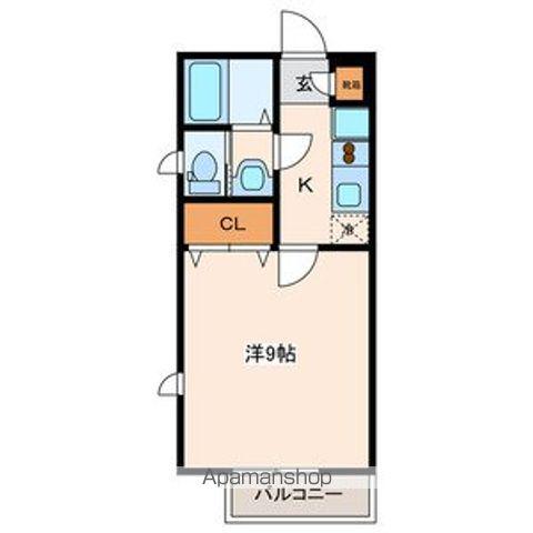 ステルラⅡ(1K/2階)の間取り写真