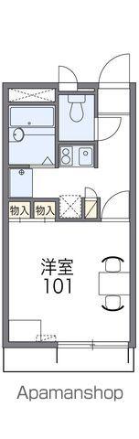 レオパレス華Ⅱ(1K/3階)の間取り写真