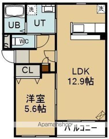 ルミウス(1LDK/4階)の間取り写真