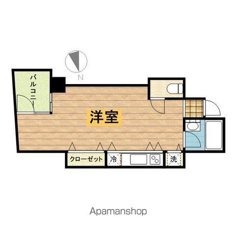 グランドルチェ5(ワンルーム/5階)の間取り写真