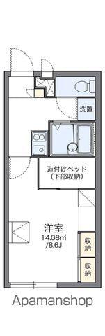 レオパレスグレイス(1K/1階)の間取り写真