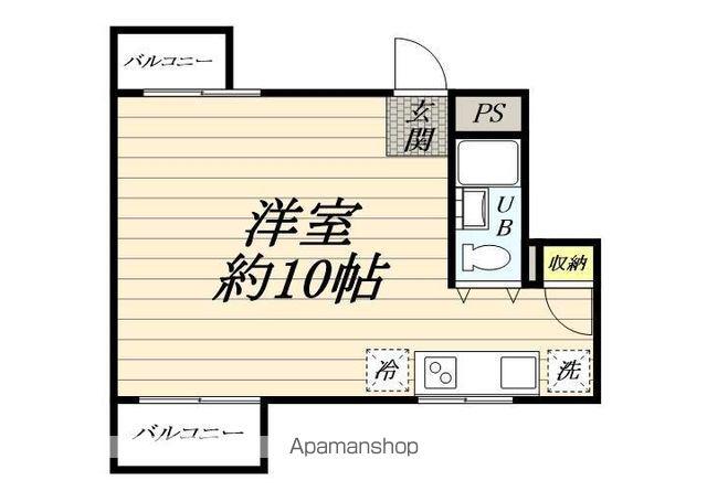 エクレール横浜新子安(ワンルーム/1階)の間取り写真