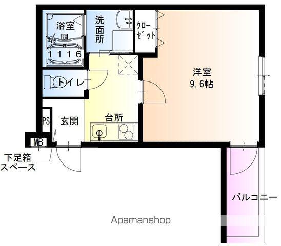 フジパレス南清水町サウス(1K/3階)の間取り写真