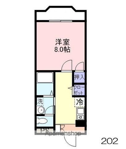 パティーナ(1K/2階)の間取り写真