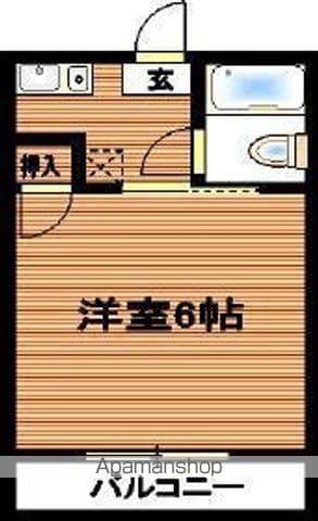 ハイツ中村(1K/3階)の間取り写真