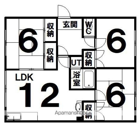 ハイツ井田(3LDK/2階)の間取り写真