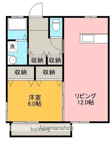 セフィラ今村(1LDK/1階)の間取り写真