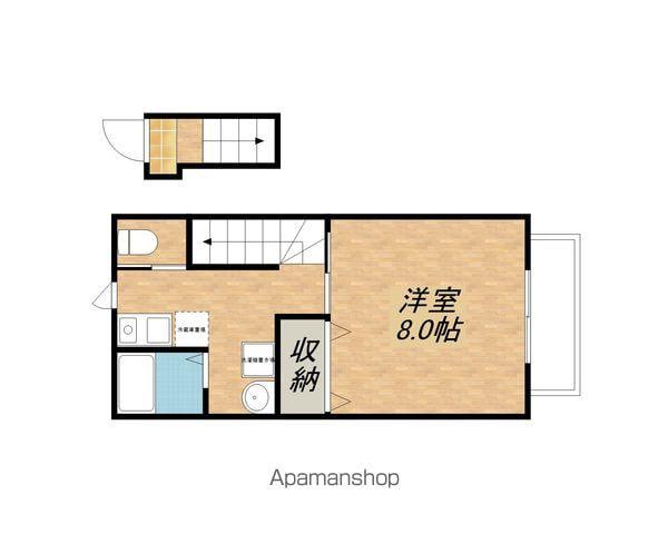 サークル23(1K/2階)の間取り写真