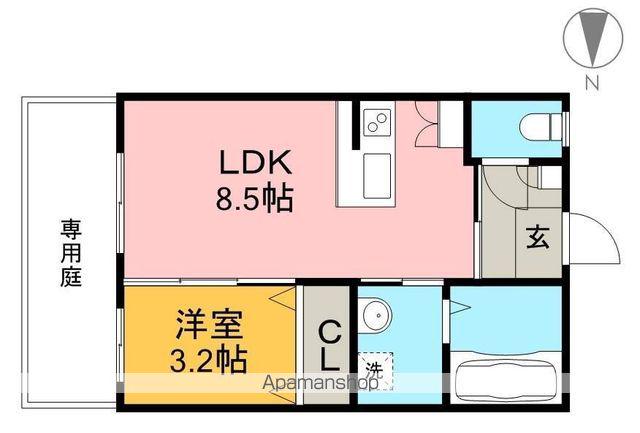 煉瓦の家SAKURAI(1LDK/1階)の間取り写真