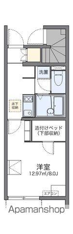 レオネクストレーヴ磐井川(1K/1階)の間取り写真