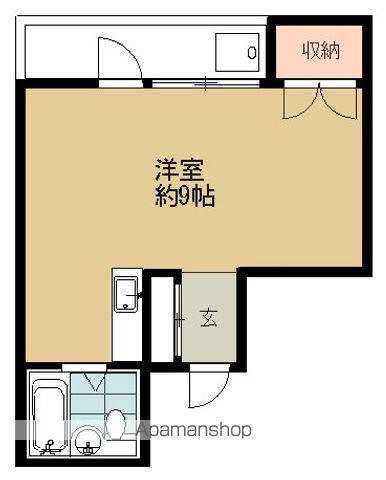 ミサヤビル(ワンルーム/2階)の間取り写真