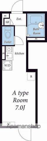 リブリ・MIMU3(ワンルーム/1階)の間取り写真