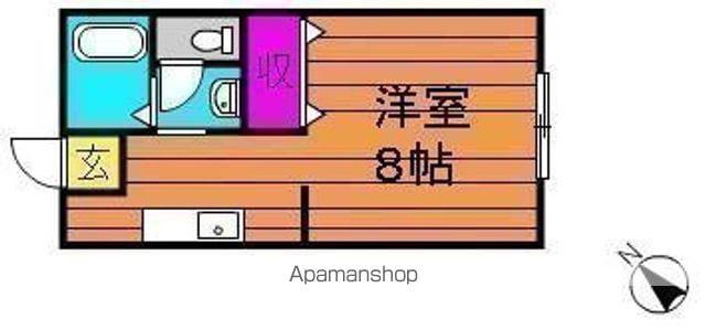 ジョイ福田A棟(1K/2階)の間取り写真