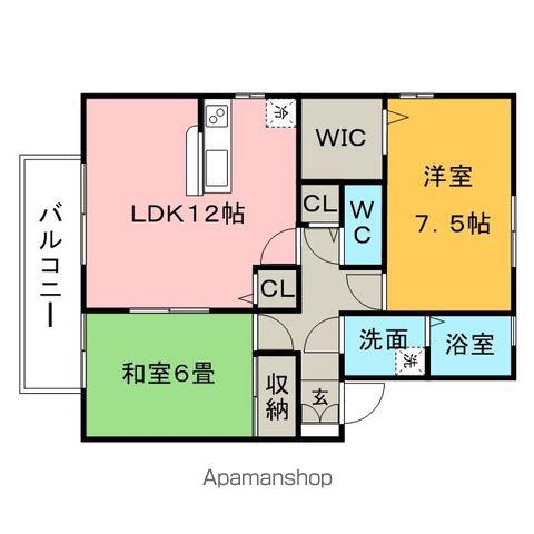 メルベーユドミール(2LDK/2階)の間取り写真