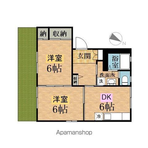 アークTU(2DK/1階)の間取り写真