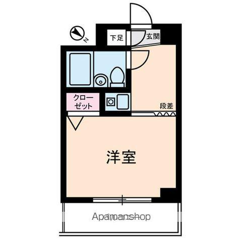 ホンマチドリームユーハイム(ワンルーム/4階)の間取り写真