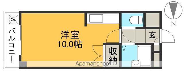 ピュア高須新町(ワンルーム/2階)の間取り写真