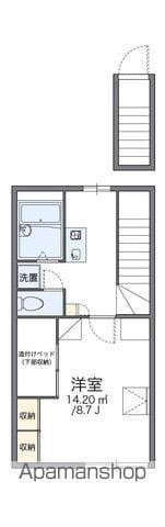レオパレスラ・カーサ(1K/2階)の間取り写真