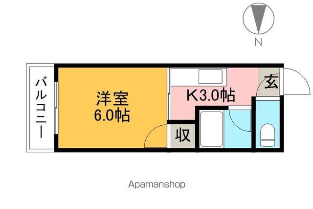 センチュリーハイツ(1K/2階)の間取り写真