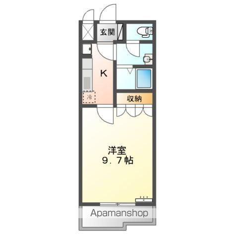 WINGKASHIMA(1K/2階)の間取り写真