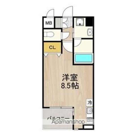 CITY SPIRE 名駅北(ワンルーム/7階)の間取り写真