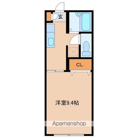 ロイヤルコート(1K/1階)の間取り写真