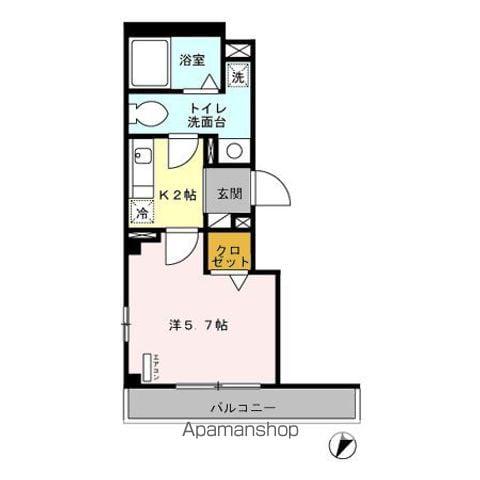 グラン チノ(1K/3階)の間取り写真