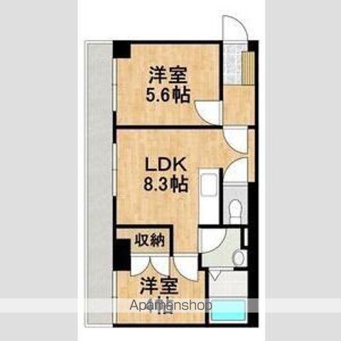 YSパレス千歳(2LDK/2階)の間取り写真