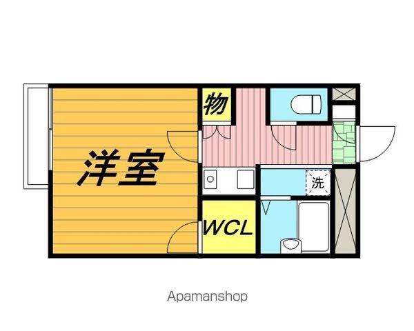 レオネクストムカイハラⅡ(1K/2階)の間取り写真