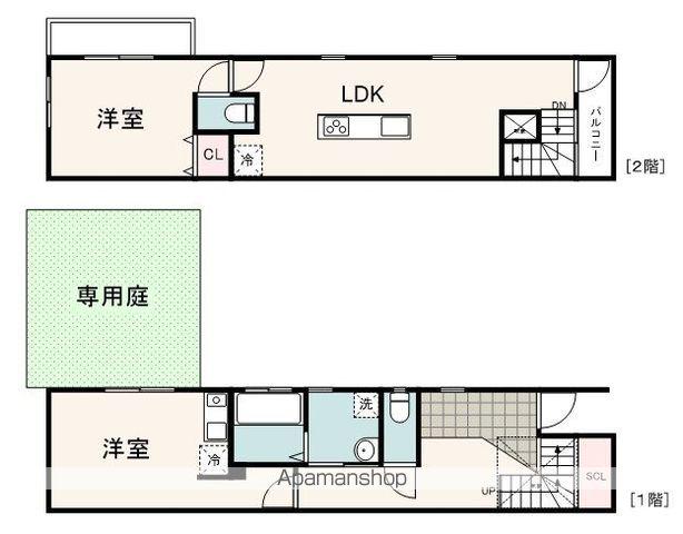 静岡鉄道静岡清水線 新静岡駅 徒歩12分 2階建 築2年(2LDK)の間取り写真