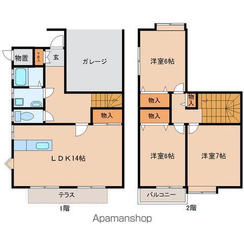 ルミエール福室D(3LDK)の間取り写真