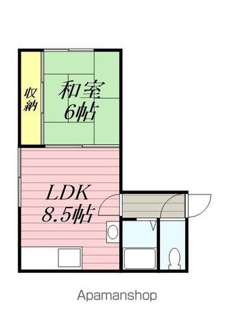 カサデューク文京台(1LDK/1階)の間取り写真