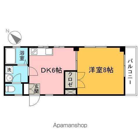 フラリッシュフジサワ2(1DK/1階)の間取り写真