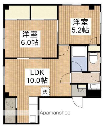 アクアシティ立川北(2LDK/1階)の間取り写真