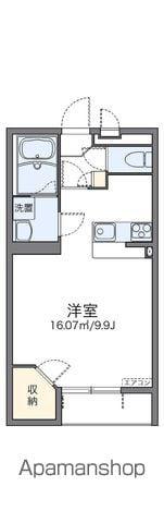レオネクスト八日市α(1K/1階)の間取り写真