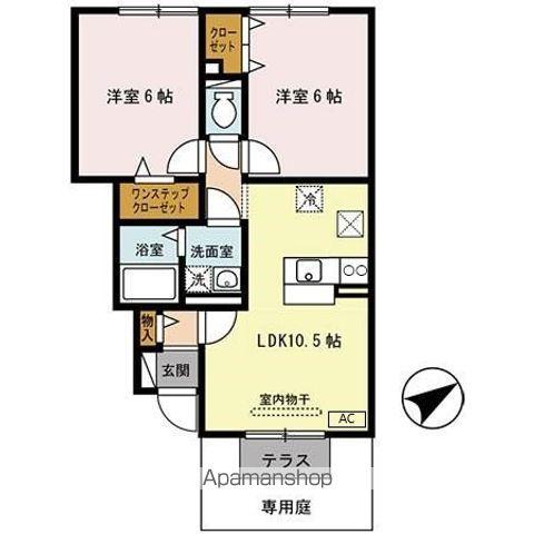 ルミエール(2LDK)の間取り写真