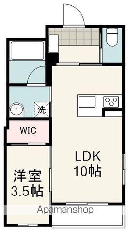 グランスタジオ曲金(1LDK/1階)の間取り写真