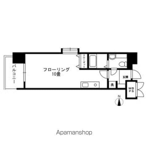 SUM広瀬通(ワンルーム/3階)の間取り写真