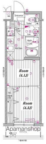 ガーラヴィスタ練馬(2K/4階)の間取り写真