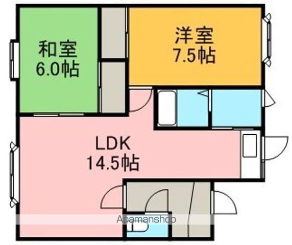 アーバンハイツユトー(2LDK/1階)の間取り写真