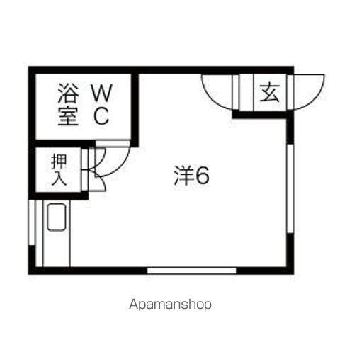 コーポフロンティア(ワンルーム/2階)の間取り写真